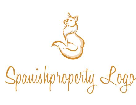 Persian cat pet logo