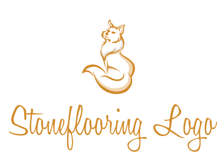 Persian cat pet logo