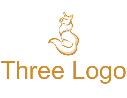 Persian cat pet logo