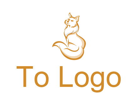 Persian cat pet logo