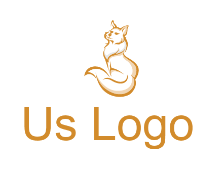 Persian cat pet logo