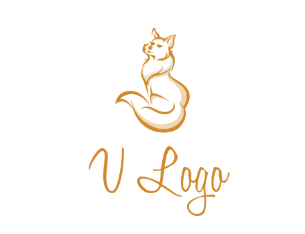 Persian cat pet logo