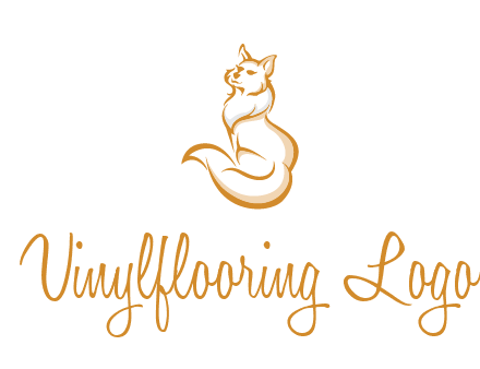 Persian cat pet logo