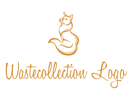 Persian cat pet logo