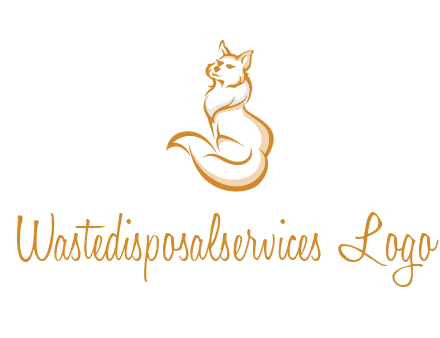 Persian cat pet logo