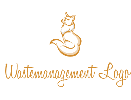 Persian cat pet logo