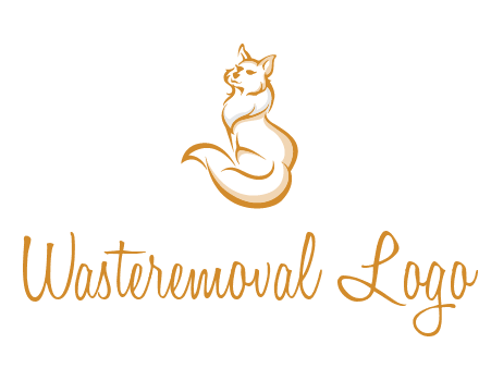 Persian cat pet logo