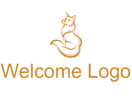 Persian cat pet logo