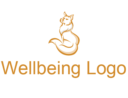 Persian cat pet logo
