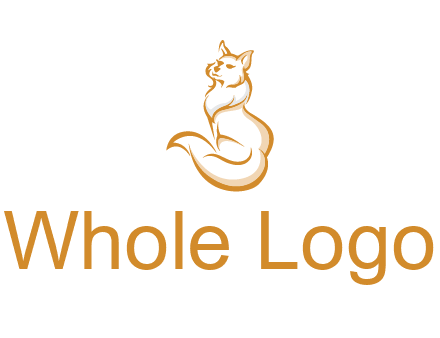 Persian cat pet logo