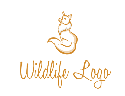 Persian cat pet logo