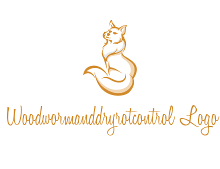 Persian cat pet logo