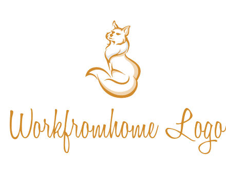 Persian cat pet logo