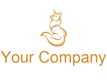 Persian cat pet logo