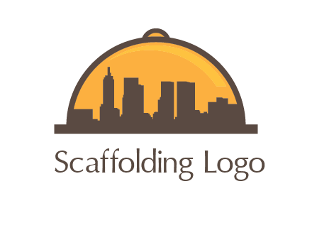 skyline covered with lid catering logo