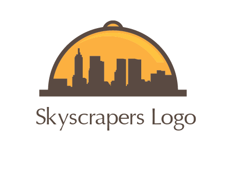 skyline covered with lid catering logo