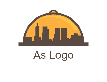 skyline covered with lid catering logo