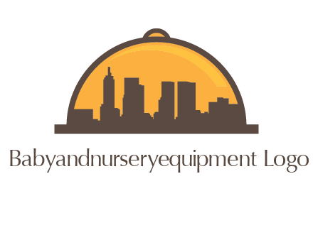 skyline covered with lid catering logo