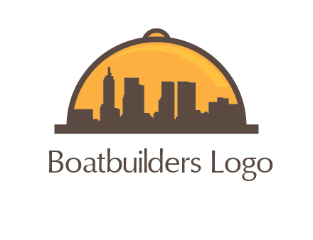 skyline covered with lid catering logo