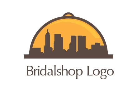 skyline covered with lid catering logo