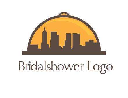 skyline covered with lid catering logo