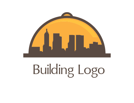 skyline covered with lid catering logo