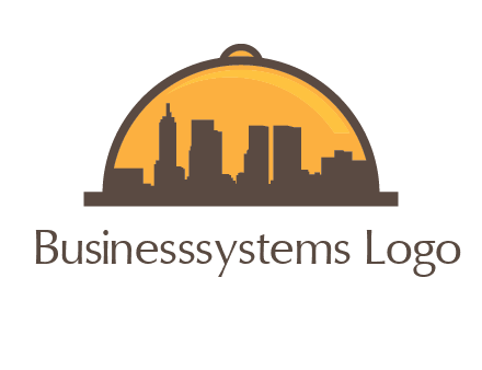 skyline covered with lid catering logo