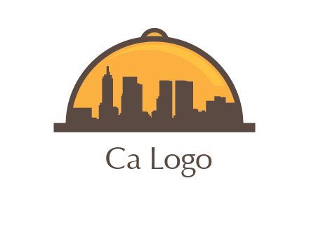 skyline covered with lid catering logo