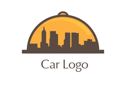 skyline covered with lid catering logo