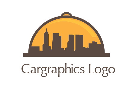 skyline covered with lid catering logo