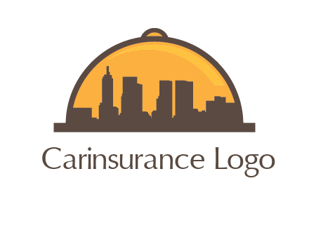 skyline covered with lid catering logo