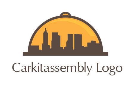 skyline covered with lid catering logo