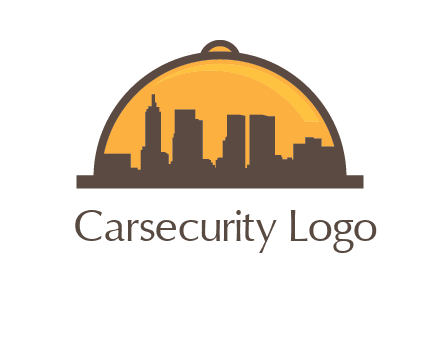 skyline covered with lid catering logo