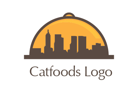 skyline covered with lid catering logo