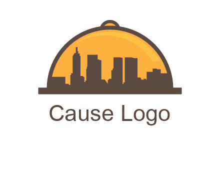 skyline covered with lid catering logo
