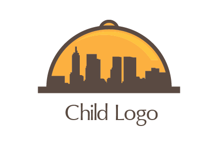 skyline covered with lid catering logo
