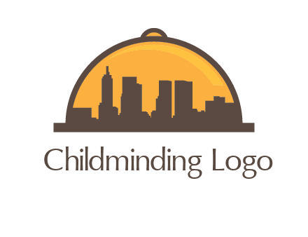 skyline covered with lid catering logo