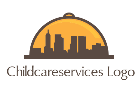 skyline covered with lid catering logo