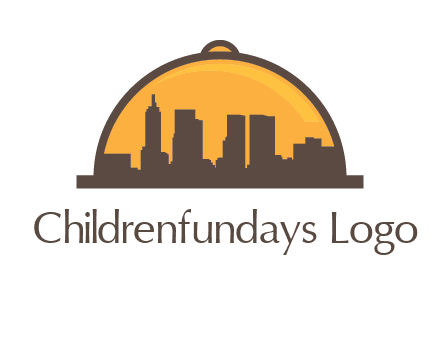 skyline covered with lid catering logo
