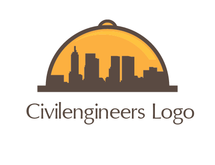 skyline covered with lid catering logo