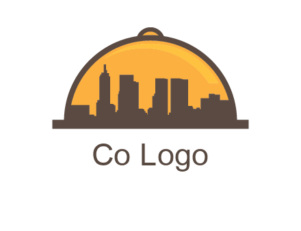 skyline covered with lid catering logo