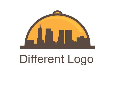 skyline covered with lid catering logo