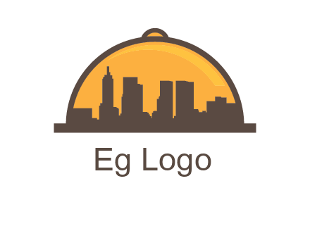 skyline covered with lid catering logo