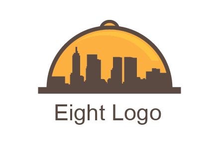 skyline covered with lid catering logo