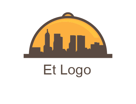 skyline covered with lid catering logo