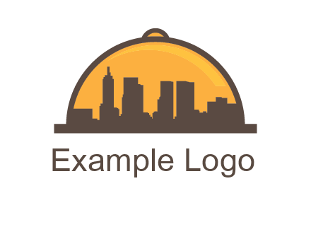 skyline covered with lid catering logo