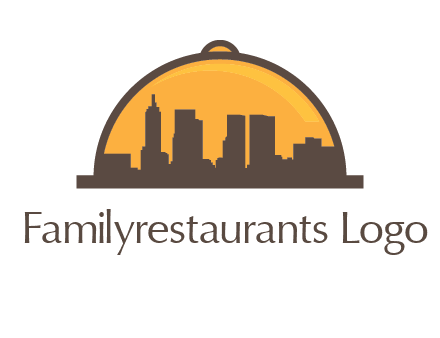 skyline covered with lid catering logo