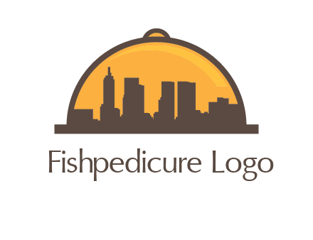 skyline covered with lid catering logo