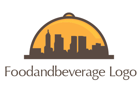 skyline covered with lid catering logo