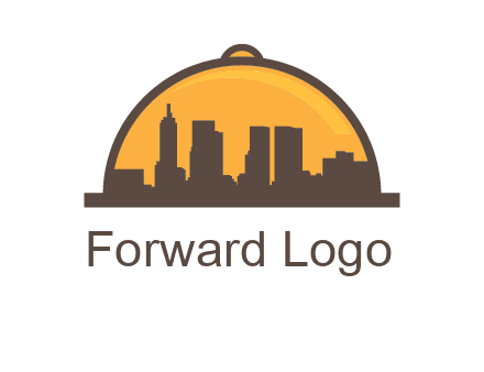 skyline covered with lid catering logo